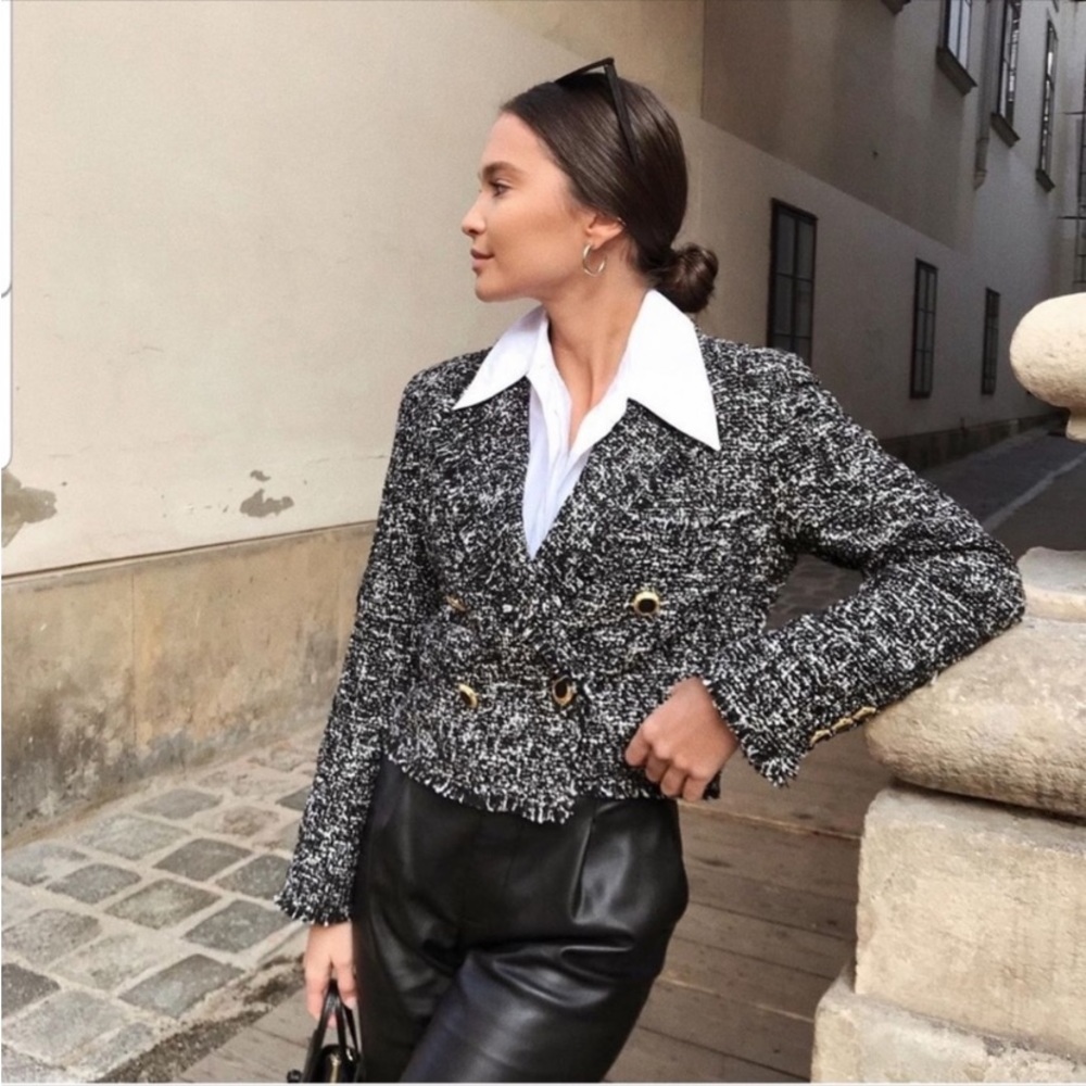 Zara tweed blazer